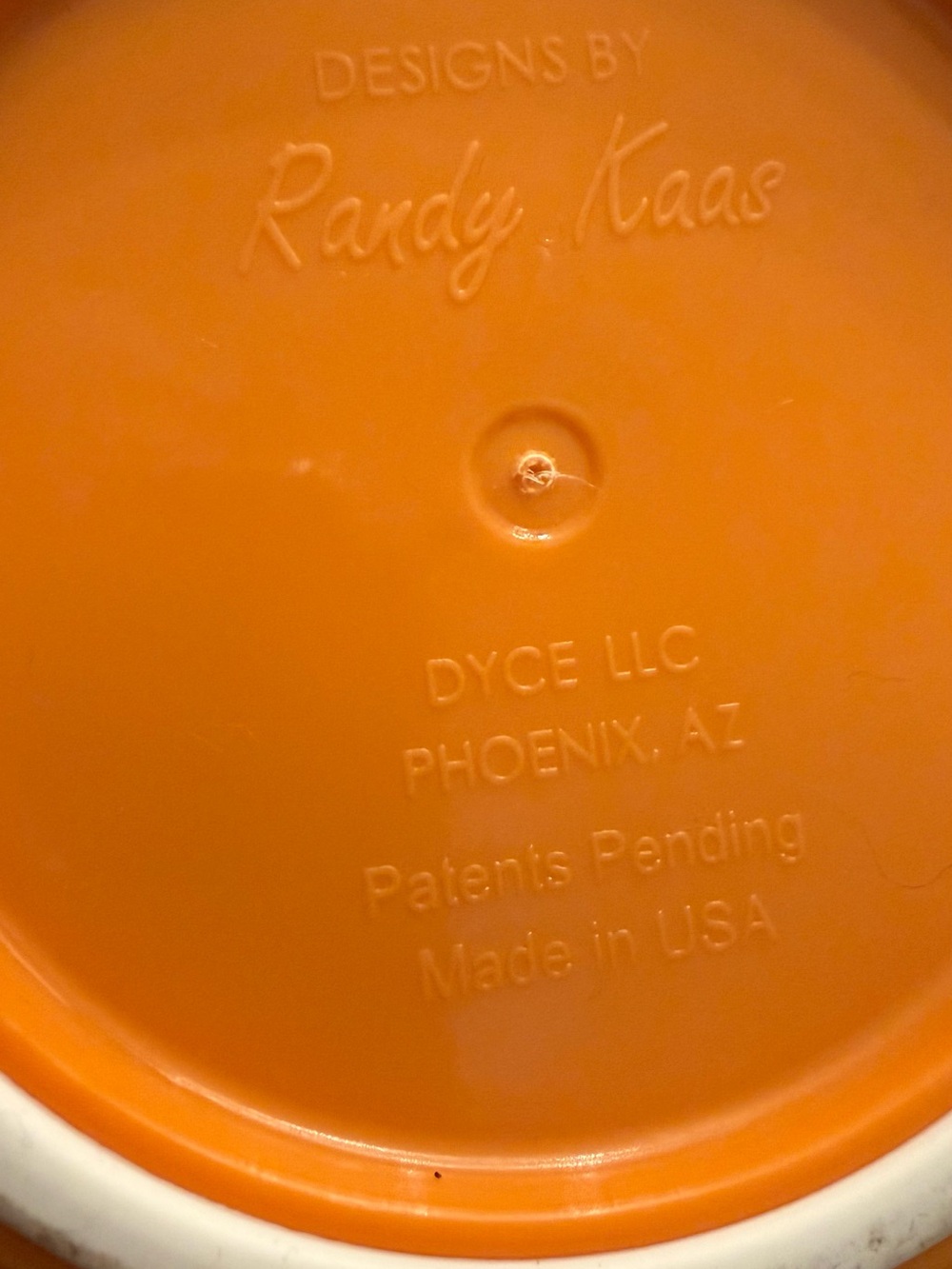 Randy Kaas Orange measuring cups by Dyce LLC - Bright Orange Finish